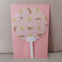 Indlæs billede til gallerivisning Vifte Brev Sæt, Sommer Design: Shiba Hund