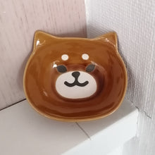 Indlæs billede til gallerivisning Lille Skål i Brun med Shiba Hund