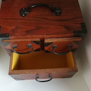 Lille Vintage Japansk Kommode med 3 Skuffer
