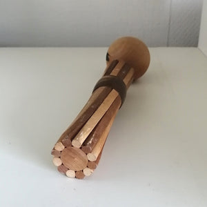 Vintage Mellem Kokeshi Dukke i Træ-Nuancer