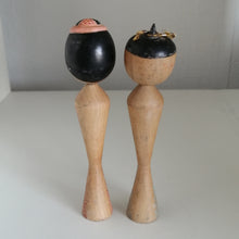 Indlæs billede til gallerivisning Vintage Elegant Japansk Kokeshi Dukke Par