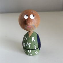 Indlæs billede til gallerivisning Vintage Japansk Kokeshi i Grøn Kimono