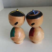 Indlæs billede til gallerivisning Kokeshi Dukke Børne Par med Forklæde