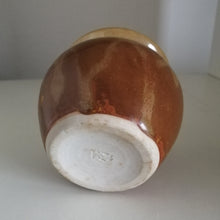 Indlæs billede til gallerivisning Lille Vintage Japansk Krukke i Brun og Beige med Låg