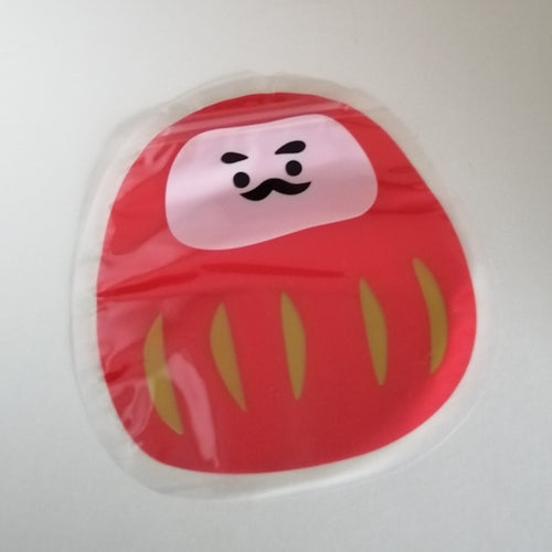 Daruma, 'Lucky Charm' Zip Plastik Pouch (4 stk)