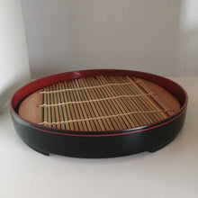 Indlæs billede til gallerivisning Vintage Japansk Bakke med Måtter i Bambus