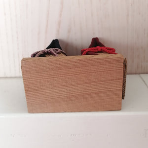 Vintage Dukke Par i Trekanter