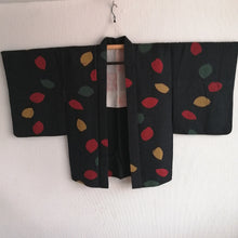 Indlæs billede til gallerivisning Japansk Haori Jakke i Sort med Blade