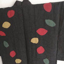 Indlæs billede til gallerivisning Japansk Haori Jakke i Sort med Blade