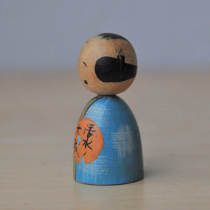 Japansk Kokeshi Dukke med Kimono og Haori