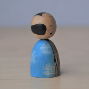 Japansk Kokeshi Dukke med Kimono og Haori