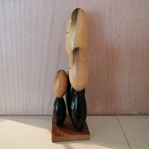 Vintage Japansk Kokeshi Dukke Familie