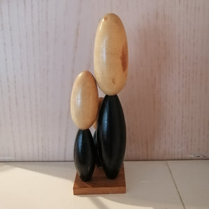 Vintage Japansk Kokeshi Dukke Familie
