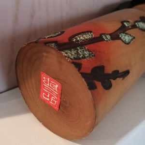 Mellem Vintage Kokeshi i Kimono med Grene