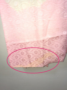 Japansk Nagajuban (Kort Kimono) i Pink og Hvid