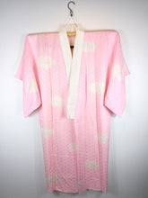 Indlæs billede til gallerivisning Japansk Nagajuban (Kort Kimono) i Pink og Hvid