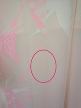 Indlæs billede til gallerivisning Japansk Nagajuban (Kort Kimono) med Traner i Nuancer af Pink