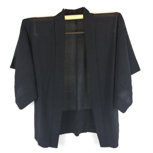Japansk Haori Jakke i Sort med Monogram