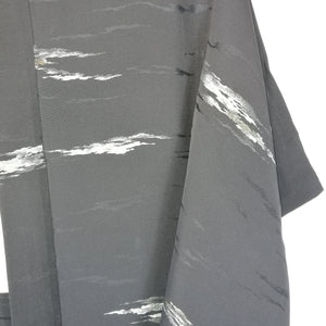 Japansk Haori Jakke i Sort med Metalliske Dekorationer