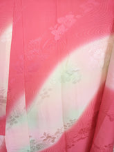 Indlæs billede til gallerivisning Japansk Nagajuban (Kort Kimono) i Pink og Grøn