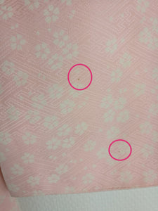 Japansk Nagajuban (Kort Kimono) i Pink med Blomster
