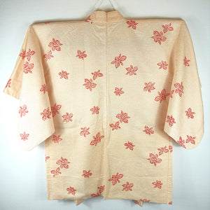 Japansk Haori Jakke i Creme med Blomster