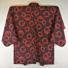 Indlæs billede til gallerivisning Japansk Haori Jakke i Sort med Rødt Mønster