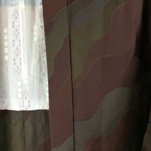 Indlæs billede til gallerivisning Japansk Haori Jakke i Bordeaux og Mokka
