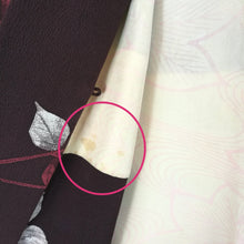 Indlæs billede til gallerivisning Japansk Haori Jakke i Bordeaux med Blade