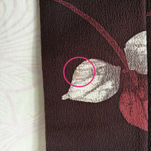 Indlæs billede til gallerivisning Japansk Haori Jakke i Bordeaux med Blade