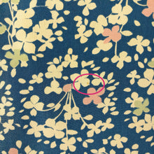 Indlæs billede til gallerivisning Vintage Japansk Haori Jakke i Blå med Blomster