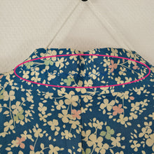 Indlæs billede til gallerivisning Vintage Japansk Haori Jakke i Blå med Blomster