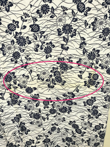Vintage Japansk Yukata i Hvid med Blomster