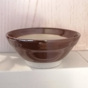 Japansk Skål i Brun med Riller