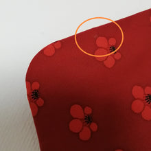 Indlæs billede til gallerivisning Vintage Japansk Haori Jakke i Ræverød med Røde Blomster
